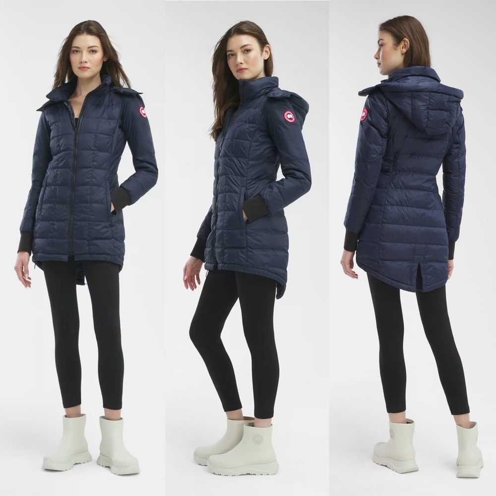 Canada Goose Ellison Down Jacket Admiral Navy Feather Light Packable Size XS